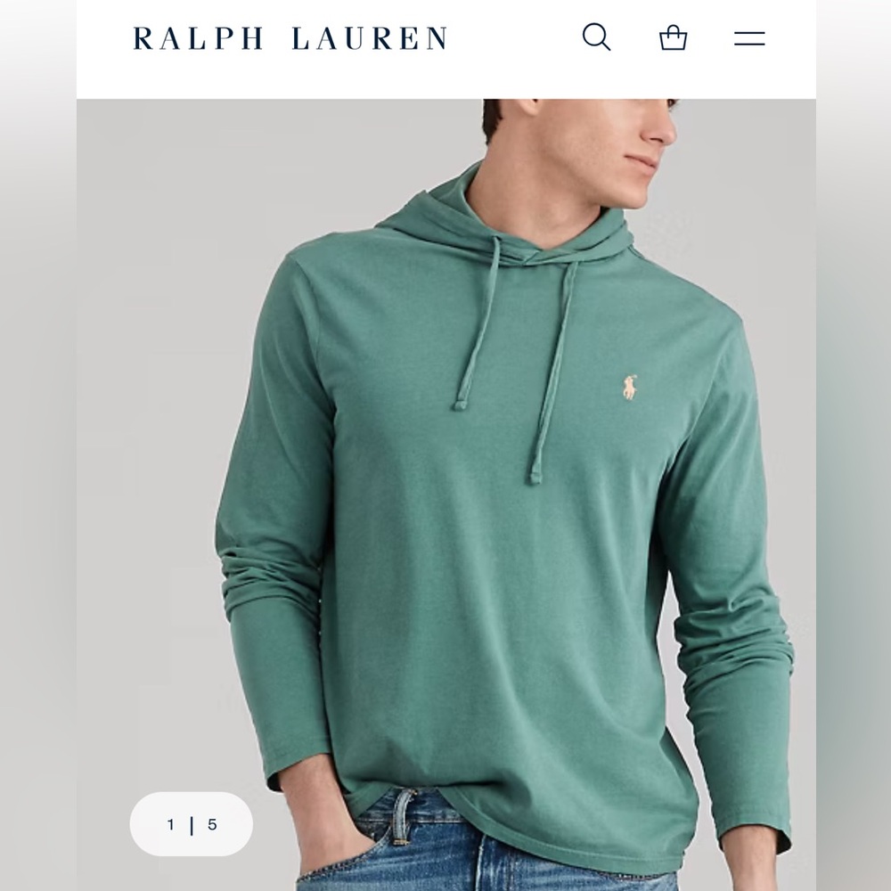 Polo Cotton Jersey Hooded T-Shirt